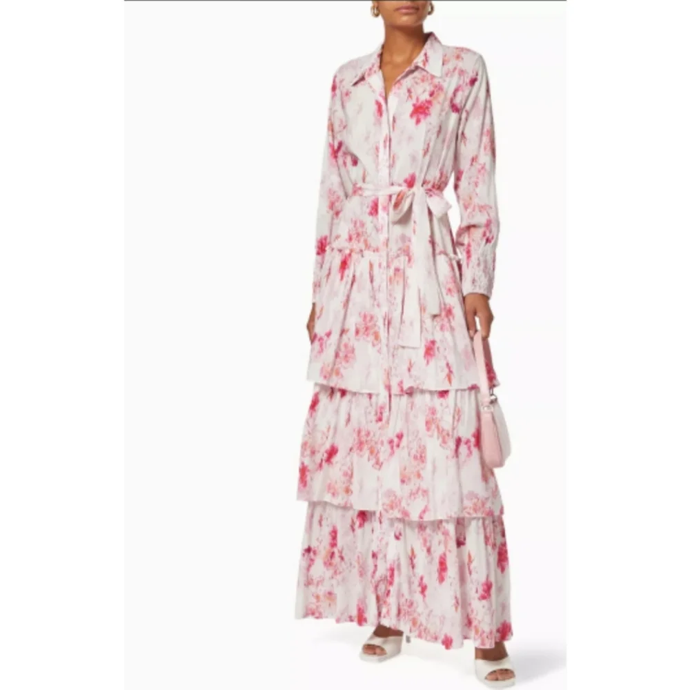 Misa Los Angeles Abigail floral tiered long sleeve maxi dress nwt size S - Picture 2 of 15